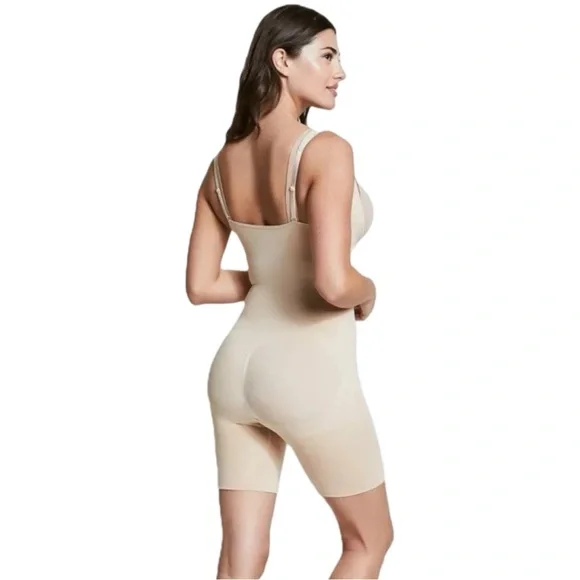 NWT Assets By Spanx Naked 1X Shaping Open Bust Bodysuit - Picture 4 of 11